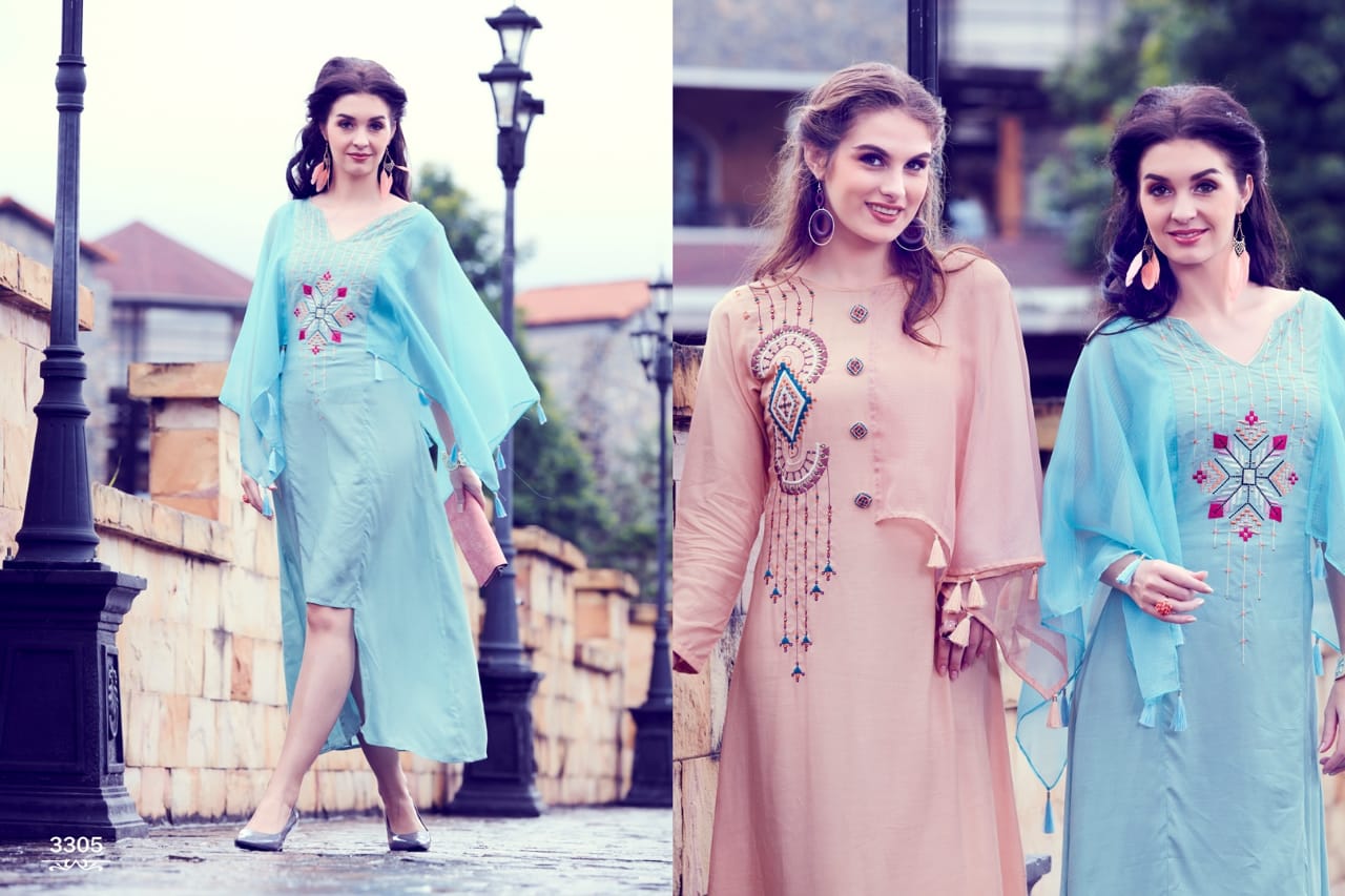Cape Town By Sin Zara 3301 To 3308 Series Designer Beautiful Stylish Colorful Fancy Ready To Wear & Casual Wear & Ethnic Wear Fluid Silk Kurtis At Wholesale Price