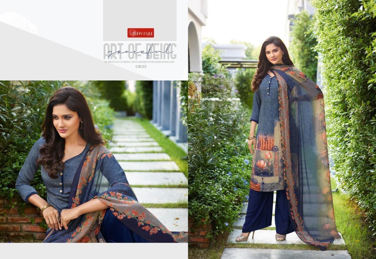 Cappuccino Vol-2 By Vishwam Fabrics 113 To 124 Series Beautiful Stylish Fancy Colorful Casual & Party Wear & Ethnic Wear Collection Crepe Printed Dresses At Wholesale Price