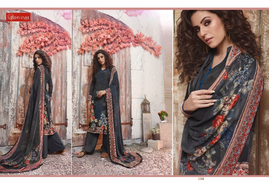 Cappuccino Vol-3 By Vishwam Fabrics 131 To 142 Series Beautiful Stylish Fancy Colorful Casual & Party Wear & Ethnic Wear Collection Crepe Printed Dresses At Wholesale Price