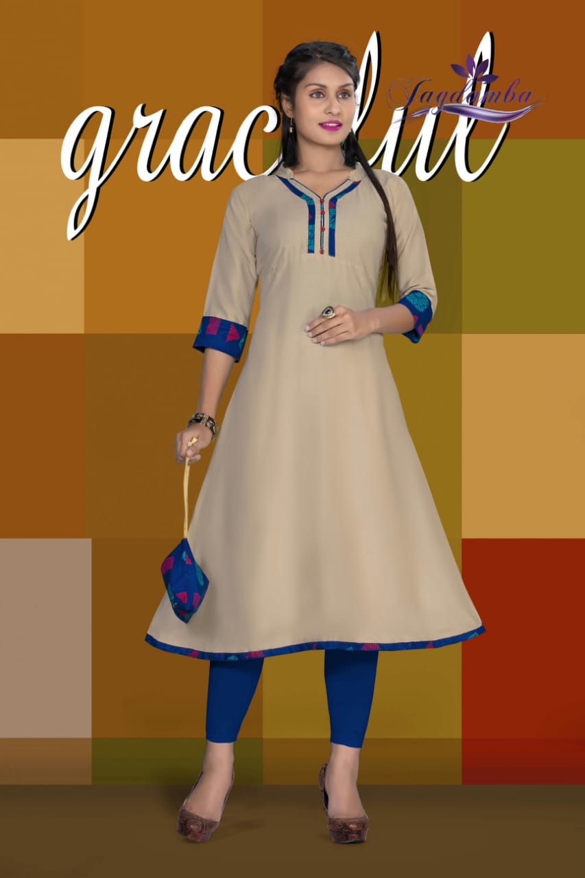 Carron By Jagdamba 01 To 08 Series Stylish Fancy Beautiful Colorful Casual Wear & Ethnic Wear Rayon Printed Kurtis At Wholesale Price