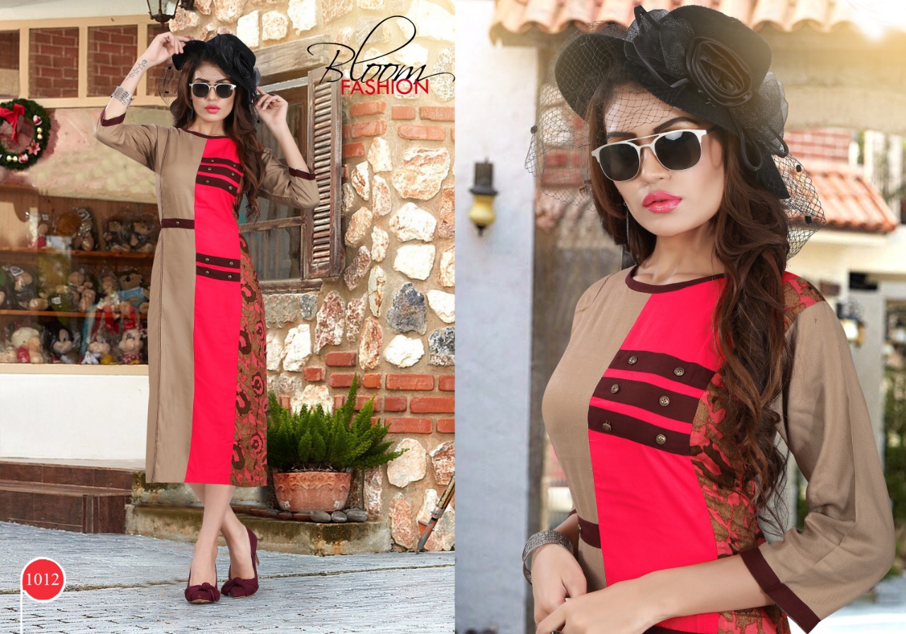 Casino By Sb Trendz 1009 To 1016 Series Beautiful Colorful Stylish Fancy Casual Wear & Ethnic Wear & Ready To Wear Heavy Rayon Kurtis At Wholesale Price