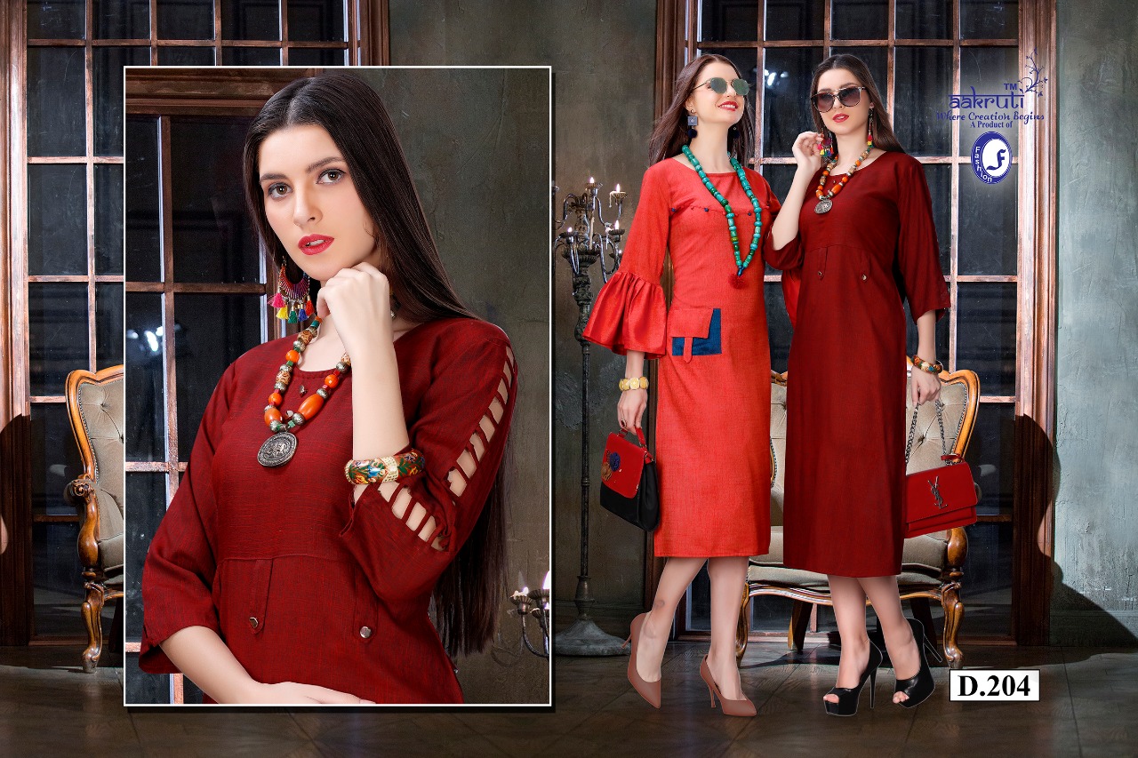 Celebration By Aakruti 201 To 208 Series Stylish Fancy Beautiful Colorful Casual Wear & Ethnic Wear Two Tone Rayon Kurtis At Wholesale Price