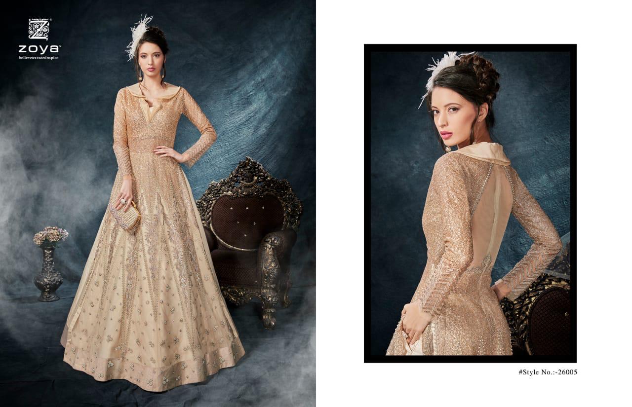 Celebration Nx By Zoya Designer 26001 To 26006 Series Designer Bridal Wear Suits Collection Beautiful Stylish Fancy Colorful Party Wear & Occasional Wear Net/ Silk Embroidered Dresses At Wholesale Price