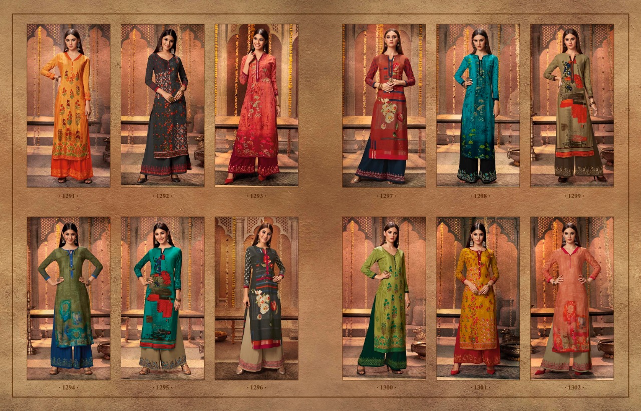 Chambor Vol-7 By Kajree Fashion 1291 To 1302 Series Beautiful Stylish Fancy Colorful Casual Wear & Ethnic Wear & Ready To Wear Rayon Printed Kurtis At Wholesale Price