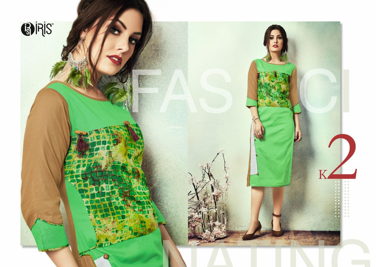 Cherry By Iris 1 To 10 Series Beautiful Stylish Fancy Colorful Casual Wear & Ready To Wear & Ethnic Wear Rayon Printed Kurtis At Wholesale Price