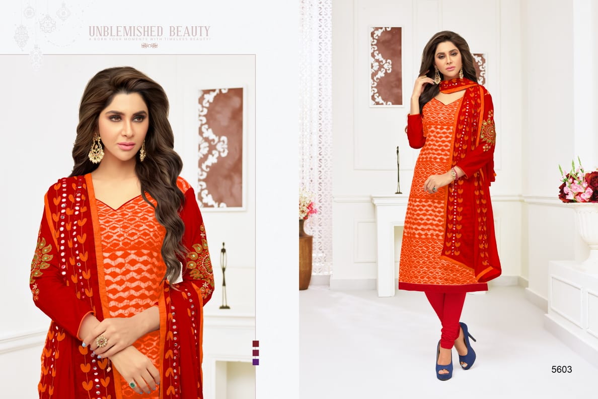 Chitra By Rr Fashion 5601 To 5612 Series Beautiful Suits Collection Stylish Fancy Colorful Casual Wear & Ethnic Wear Rayon & Cotton Embroidered Dresses At Wholesale Price