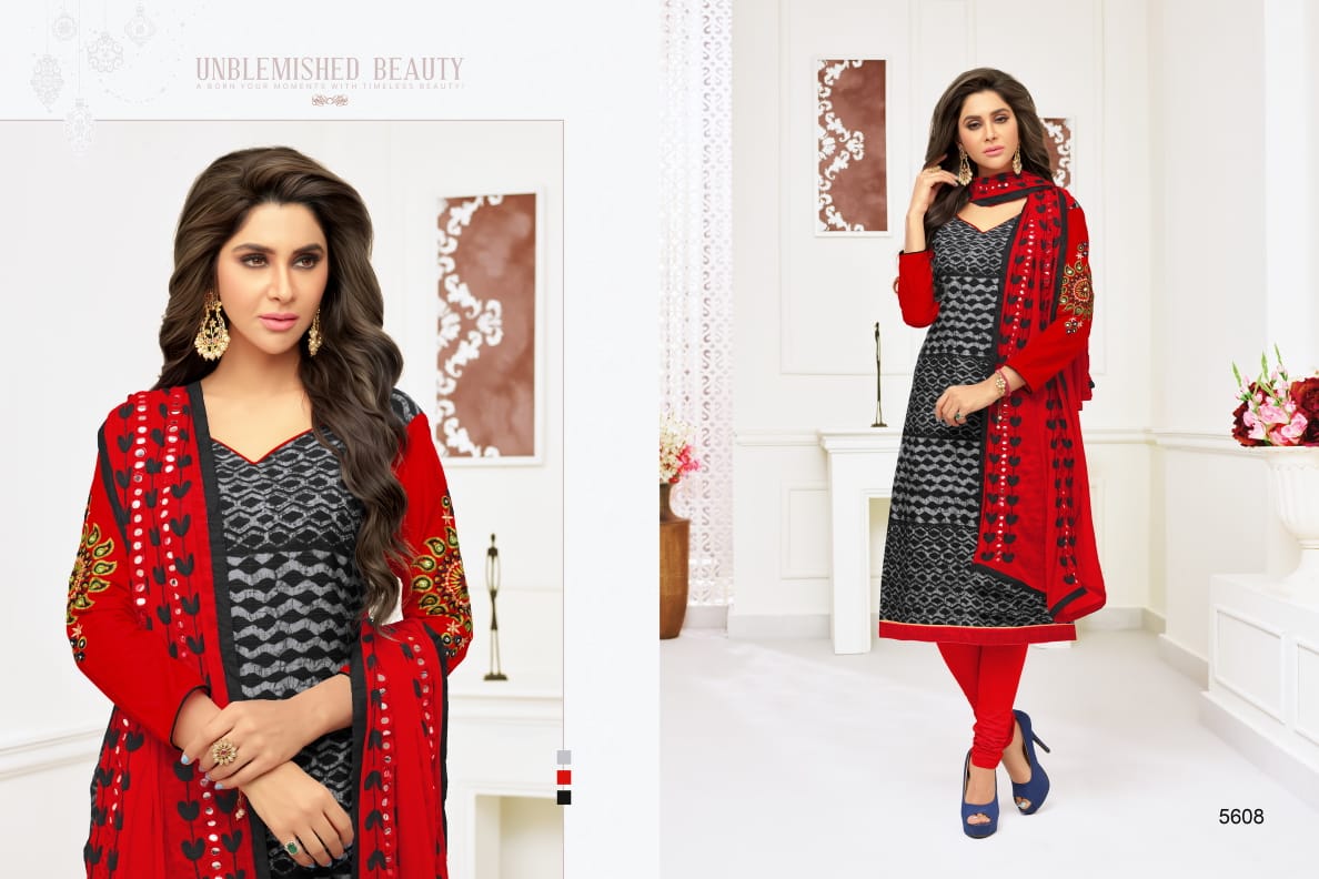 Chitra By Rr Fashion 5601 To 5612 Series Beautiful Suits Collection Stylish Fancy Colorful Casual Wear & Ethnic Wear Rayon & Cotton Embroidered Dresses At Wholesale Price
