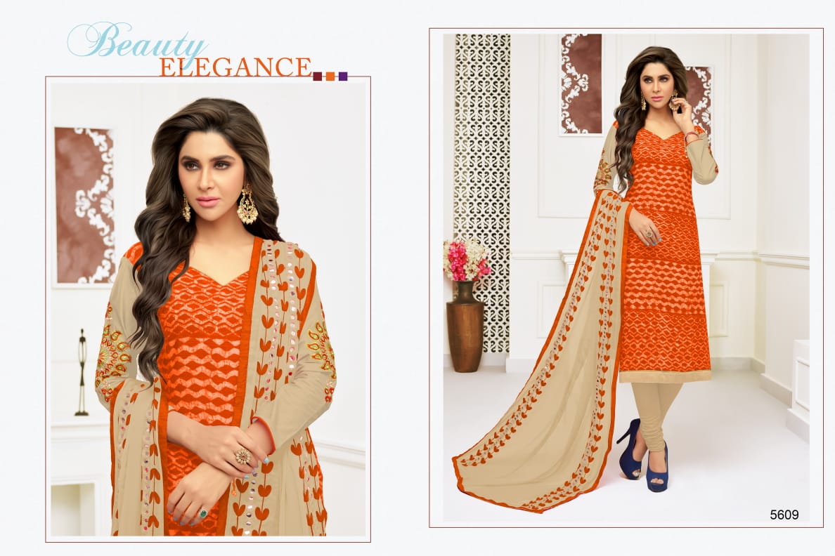Chitra By Rr Fashion 5601 To 5612 Series Beautiful Suits Collection Stylish Fancy Colorful Casual Wear & Ethnic Wear Rayon & Cotton Embroidered Dresses At Wholesale Price