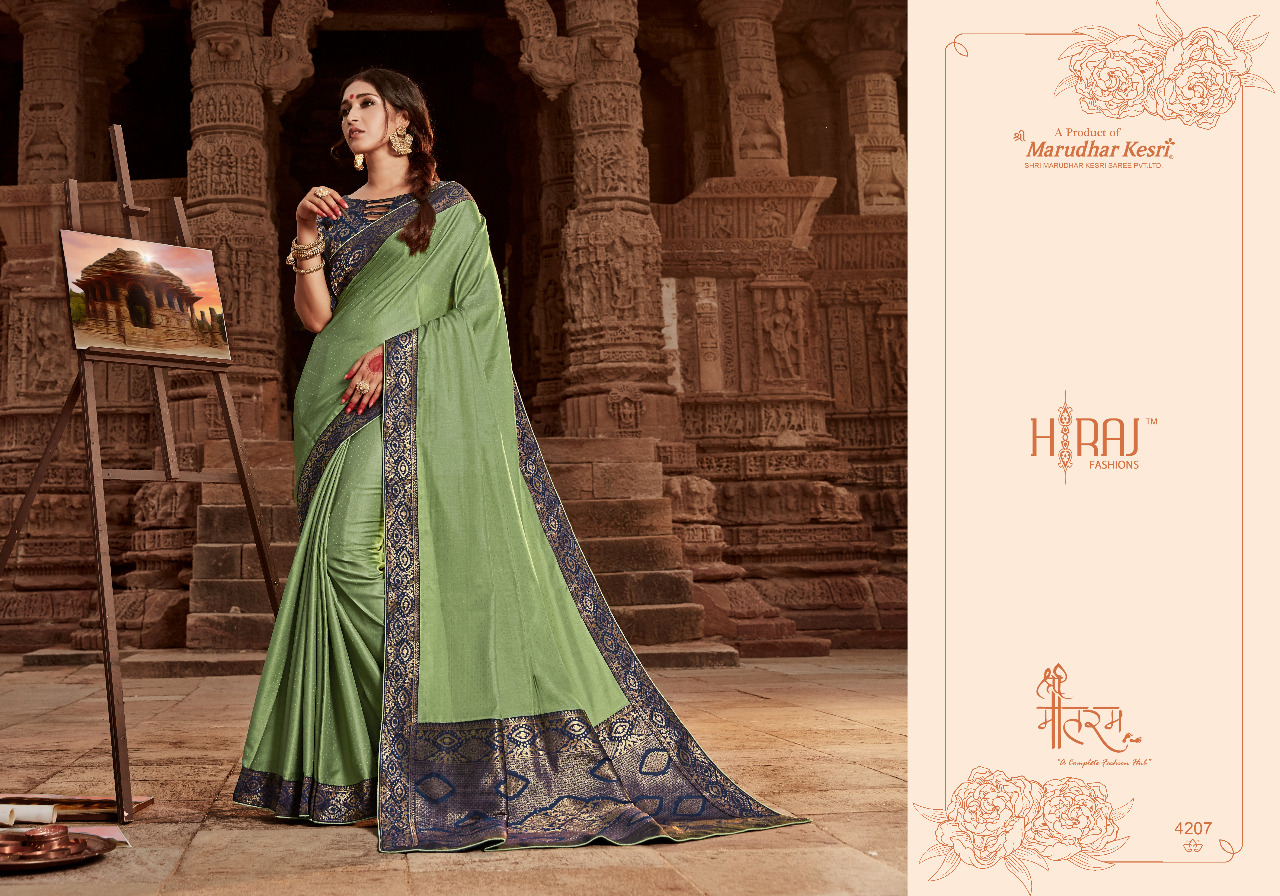Chitrakala By Shree Mataram 4201 To 4209 Series Indian Traditional Wear Collection Beautiful Stylish Fancy Colorful Party Wear & Occasional Wear Satin Work Sarees At Wholesale Price
