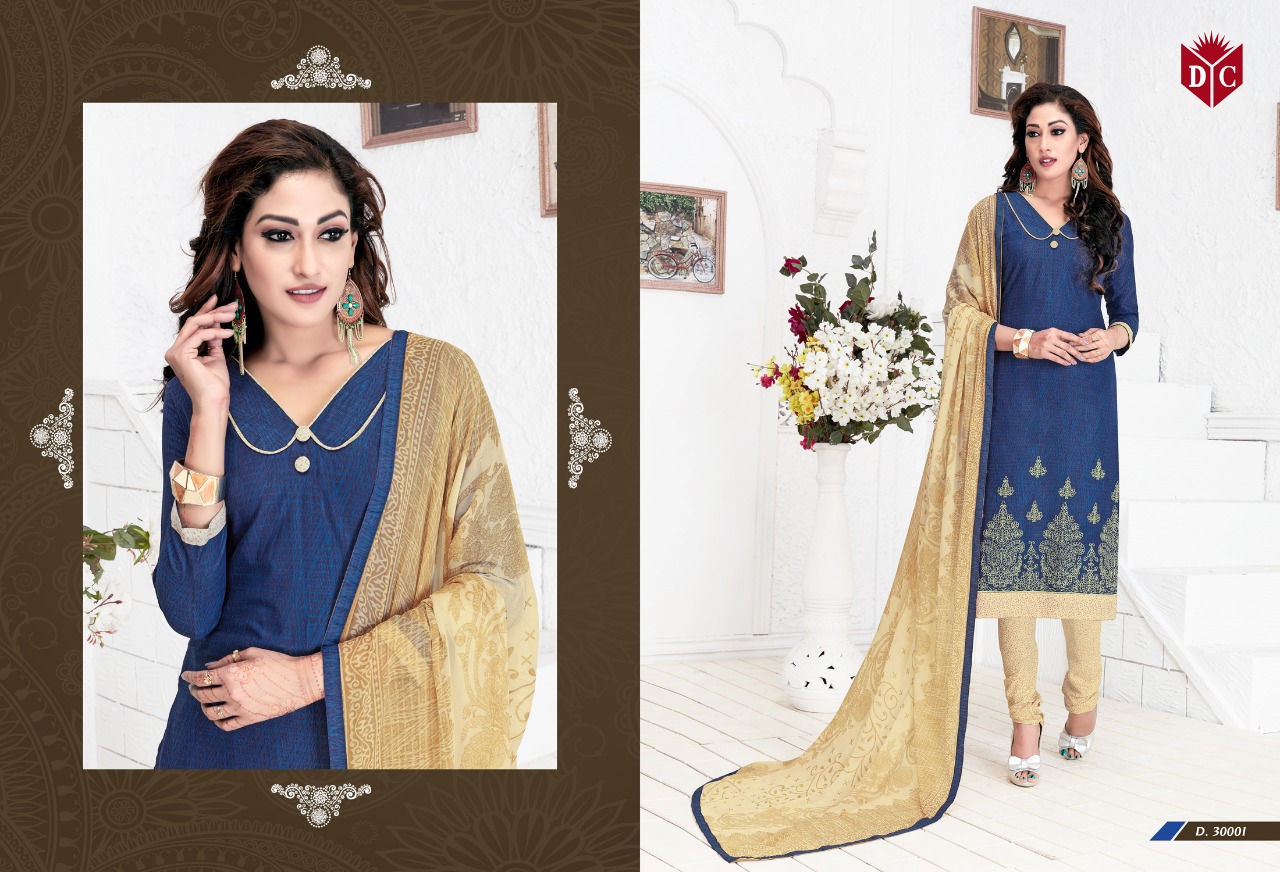 Chocolate Vol-9 By Dc Trendz 30001 To 30016 Series Beautiful Stylish Fancy Colorful Casual Wear & Ethnic Wear Collection Pure Cotton Embroidered Dresses At Wholesale Price