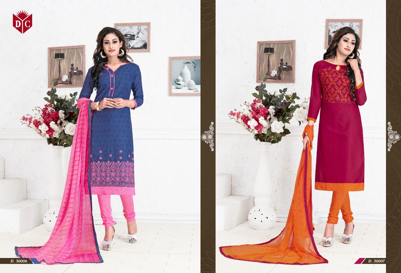 Chocolate Vol-9 By Dc Trendz 30001 To 30016 Series Beautiful Stylish Fancy Colorful Casual Wear & Ethnic Wear Collection Pure Cotton Embroidered Dresses At Wholesale Price
