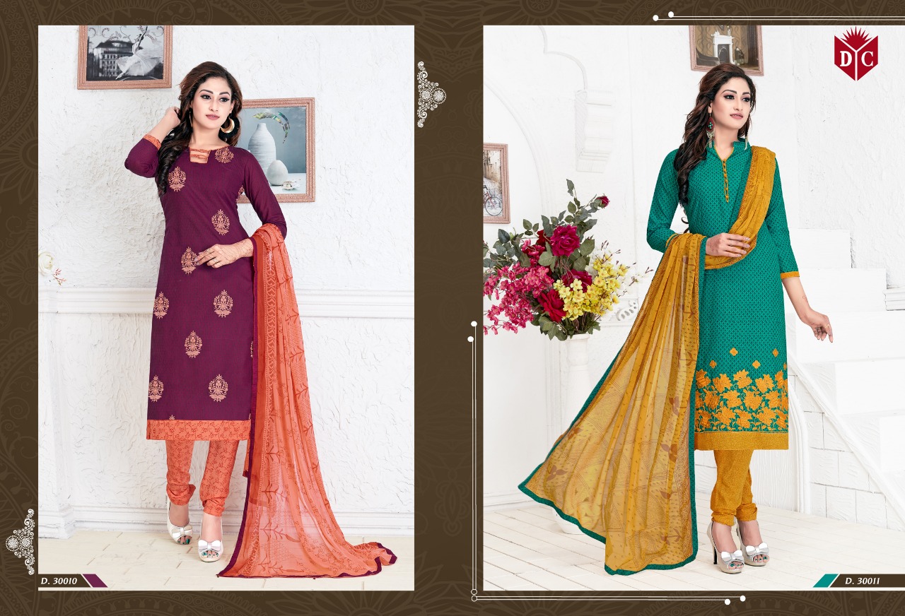 Chocolate Vol-9 By Dc Trendz 30001 To 30016 Series Beautiful Stylish Fancy Colorful Casual Wear & Ethnic Wear Collection Pure Cotton Embroidered Dresses At Wholesale Price