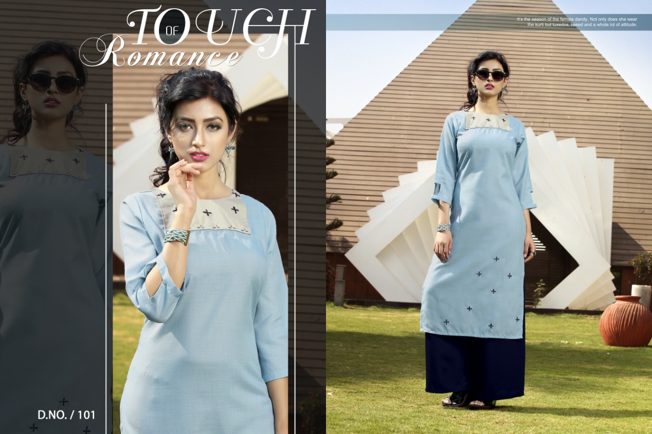 Chitra By Gallberry 101 To 106 Series Stylish Fancy Colorful Collection Casual Wear & Ethnic Wear Ruby Cotton Printed Kurtis At Wholesale Price