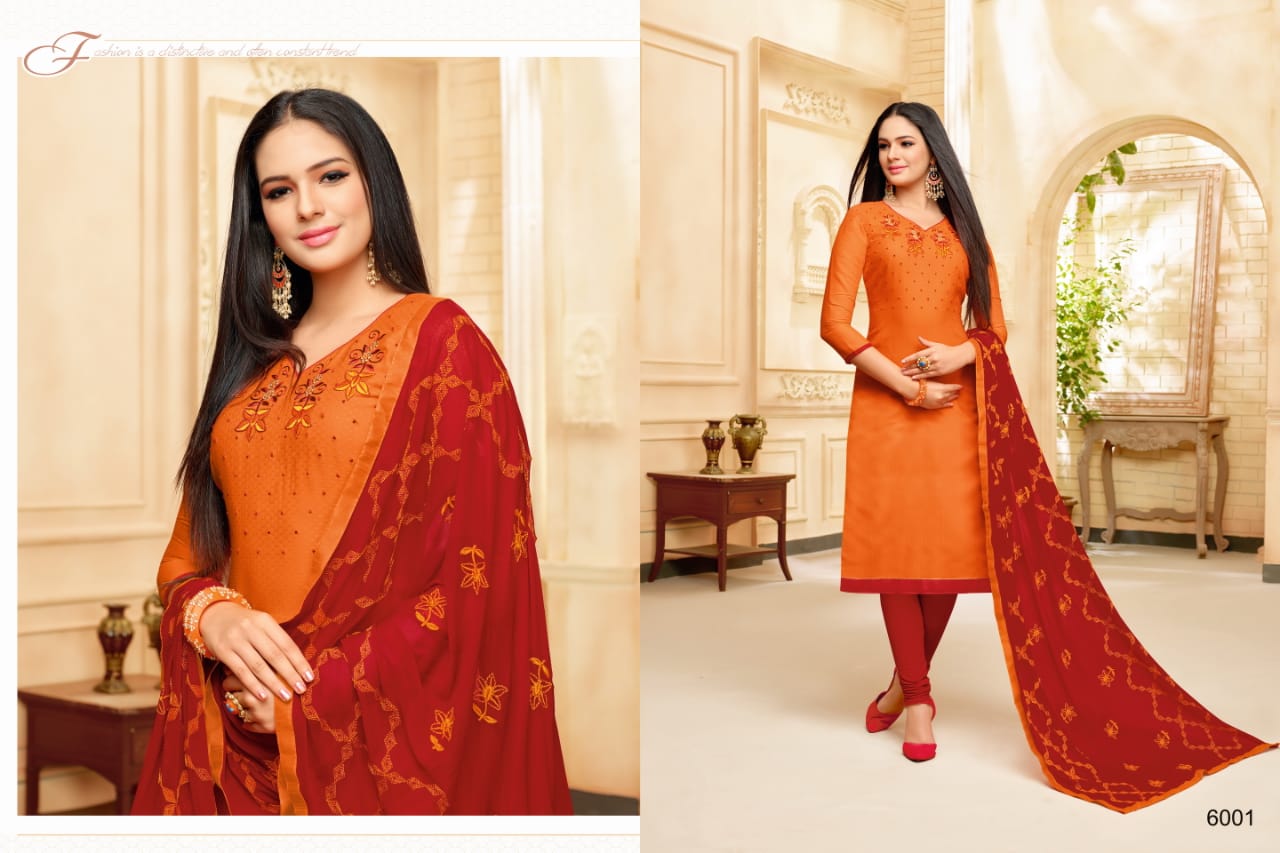 Chulbul By Rr Fashion 6001 To 6012 Series Indian Traditional Wear Collection Beautiful Stylish Fancy Colorful Party Wear & Occasional Wear Cotton Dress At Wholesale Price