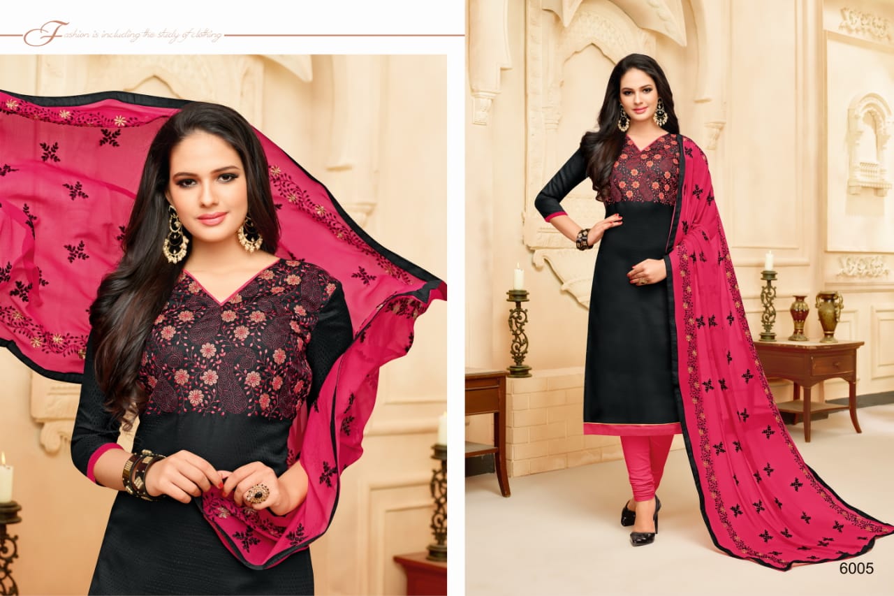 Chulbul By Rr Fashion 6001 To 6012 Series Indian Traditional Wear Collection Beautiful Stylish Fancy Colorful Party Wear & Occasional Wear Cotton Dress At Wholesale Price