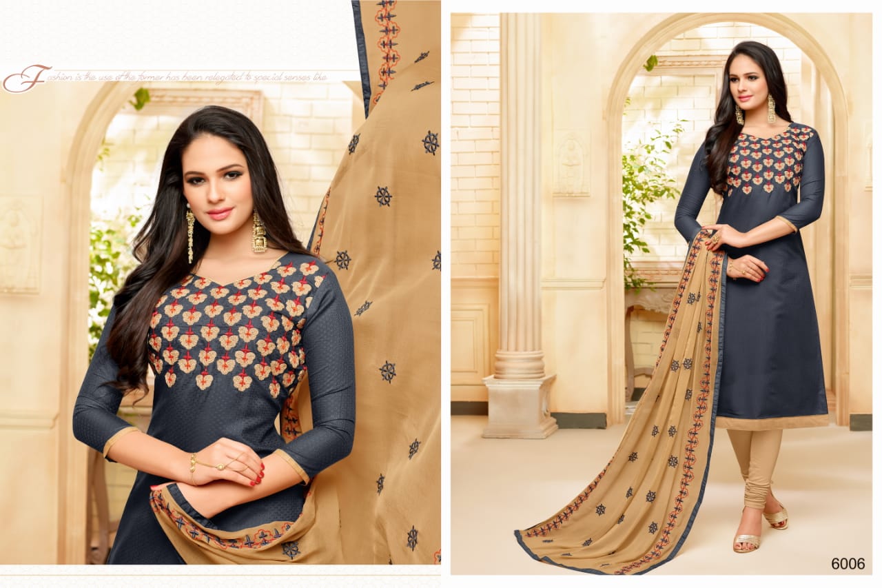 Chulbul By Rr Fashion 6001 To 6012 Series Indian Traditional Wear Collection Beautiful Stylish Fancy Colorful Party Wear & Occasional Wear Cotton Dress At Wholesale Price