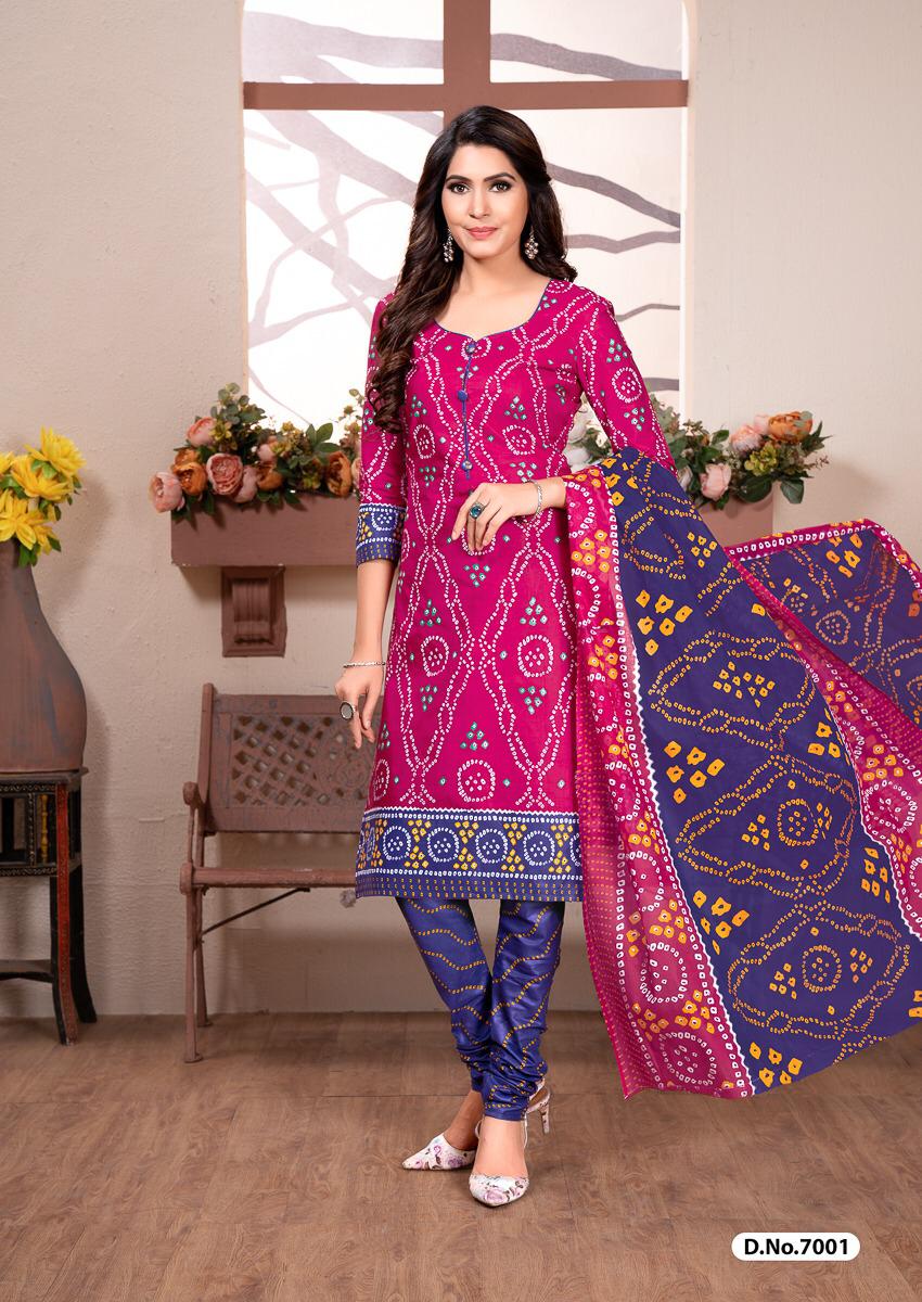 Chunari Vol-2 By Shree Meenaxi Cotton 7001 To 7010 Series Beautiful Suits Stylish Fancy Colorful Party Wear & Ethnic Wear Cotton Printed Dresses At Wholesale Price