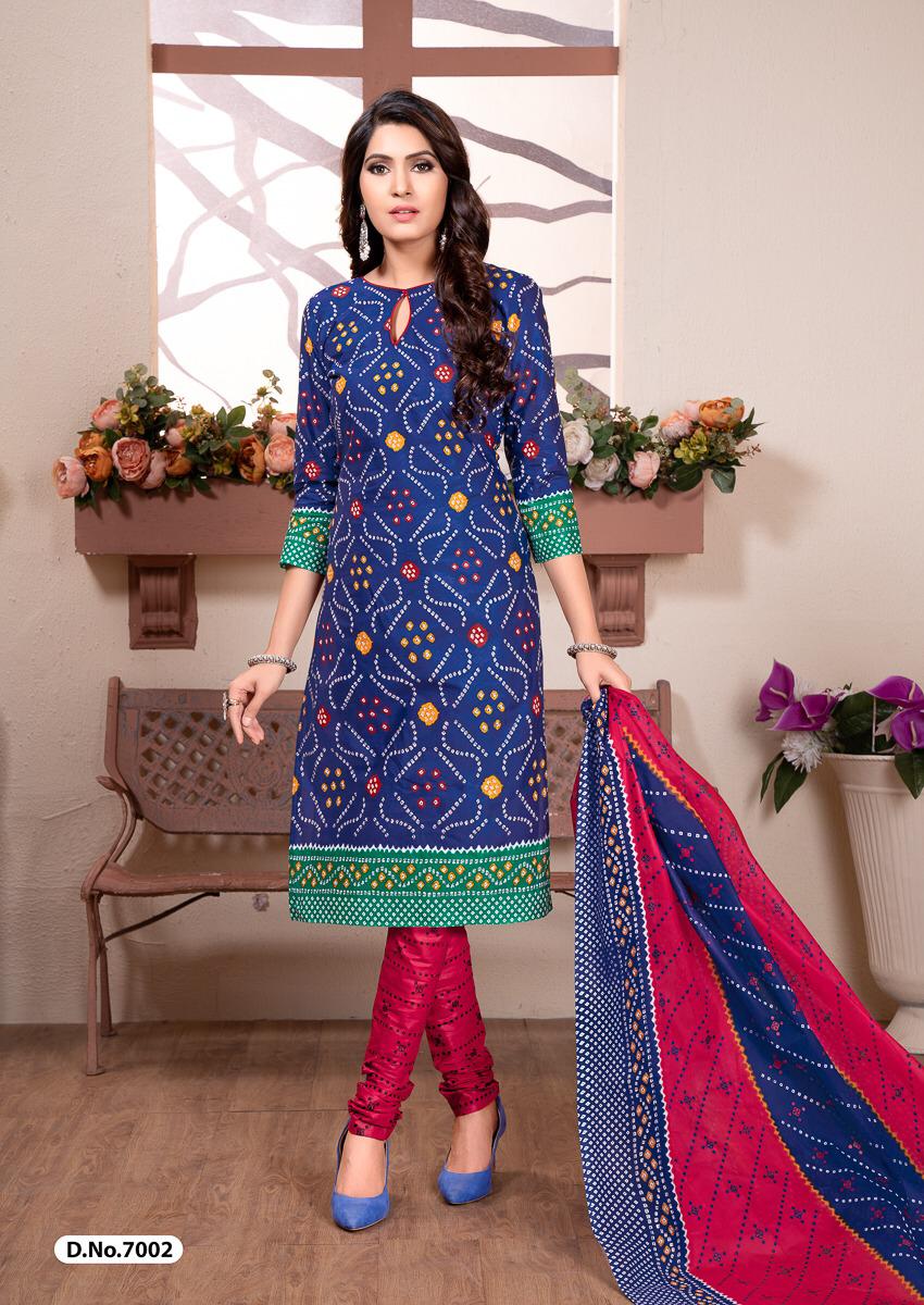 Chunari Vol-2 By Shree Meenaxi Cotton 7001 To 7010 Series Beautiful Suits Stylish Fancy Colorful Party Wear & Ethnic Wear Cotton Printed Dresses At Wholesale Price