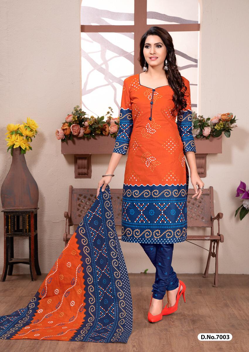 Chunari Vol-2 By Shree Meenaxi Cotton 7001 To 7010 Series Beautiful Suits Stylish Fancy Colorful Party Wear & Ethnic Wear Cotton Printed Dresses At Wholesale Price