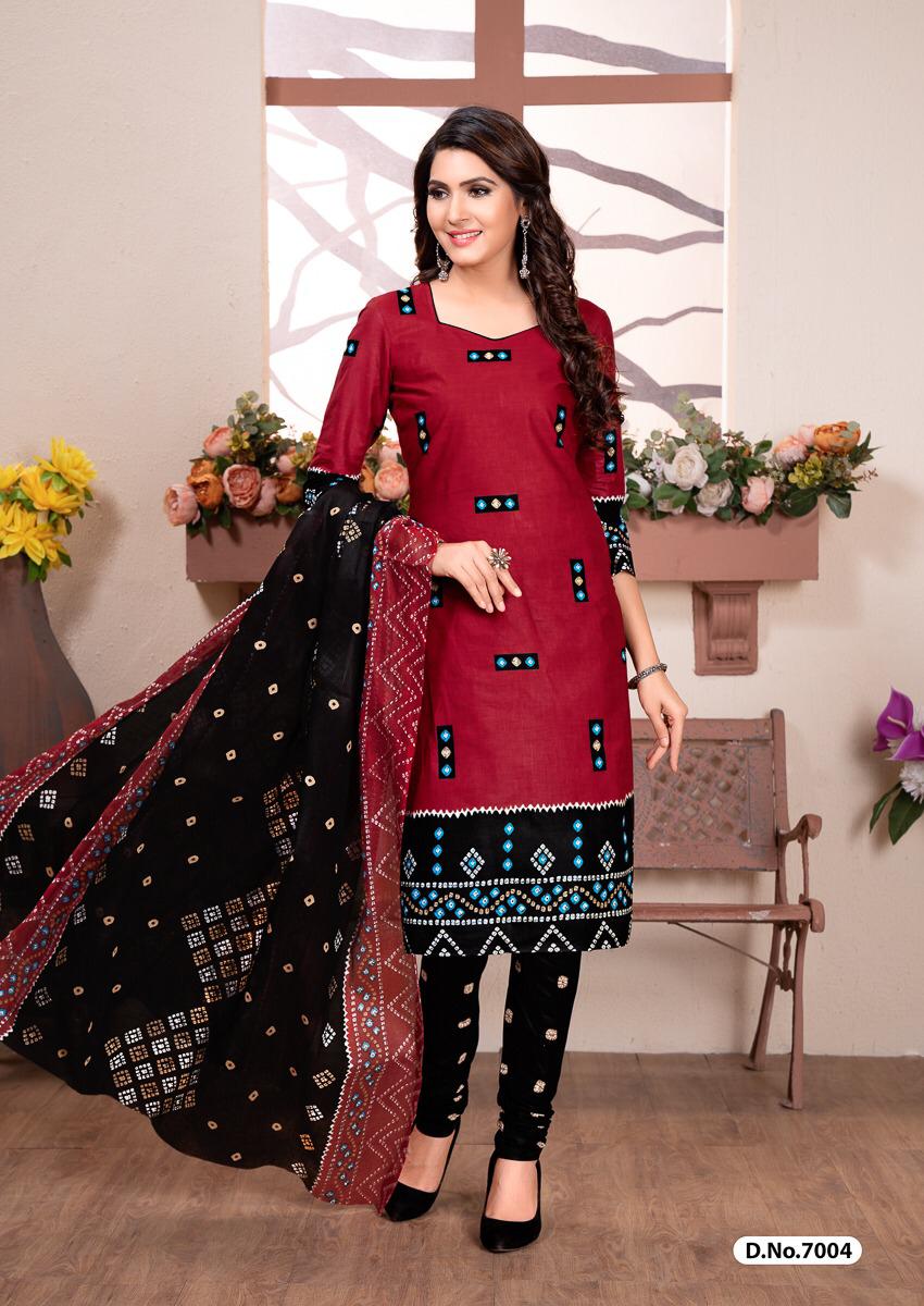 Chunari Vol-2 By Shree Meenaxi Cotton 7001 To 7010 Series Beautiful Suits Stylish Fancy Colorful Party Wear & Ethnic Wear Cotton Printed Dresses At Wholesale Price
