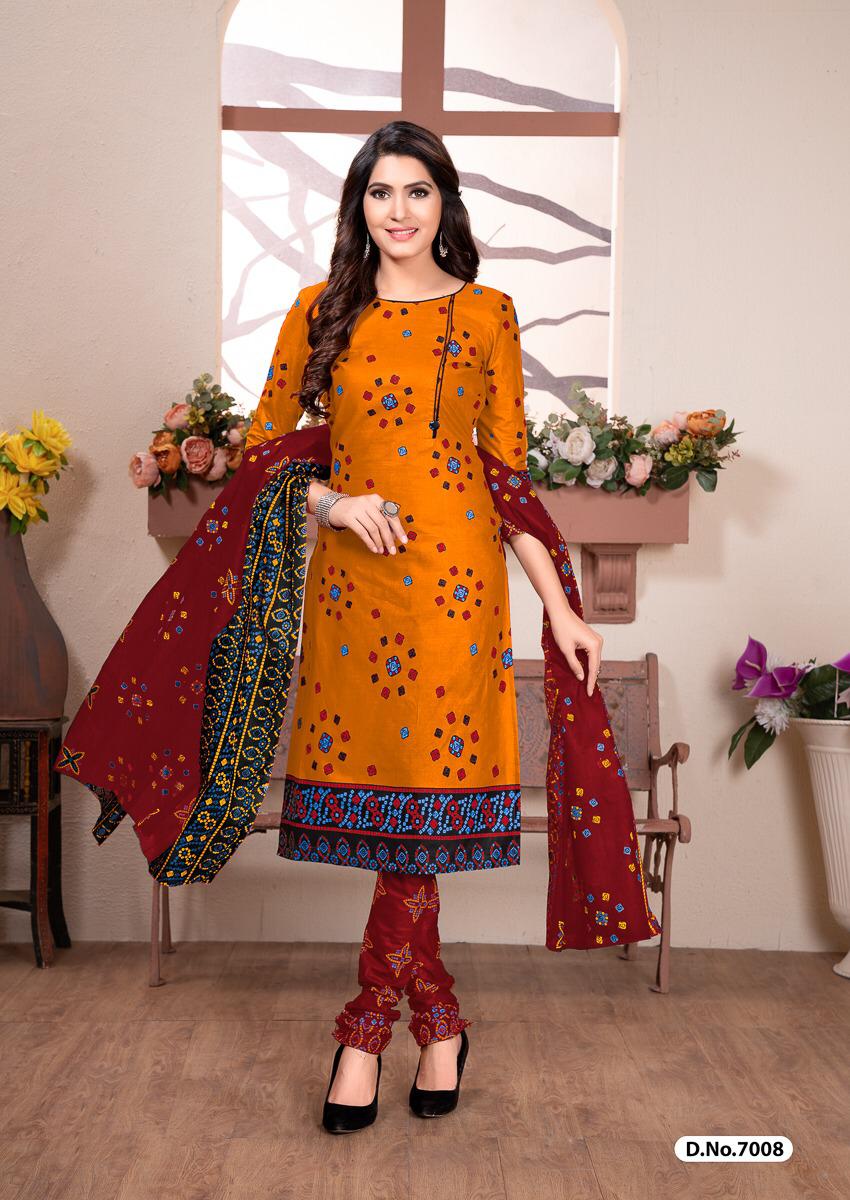 Chunari Vol-2 By Shree Meenaxi Cotton 7001 To 7010 Series Beautiful Suits Stylish Fancy Colorful Party Wear & Ethnic Wear Cotton Printed Dresses At Wholesale Price