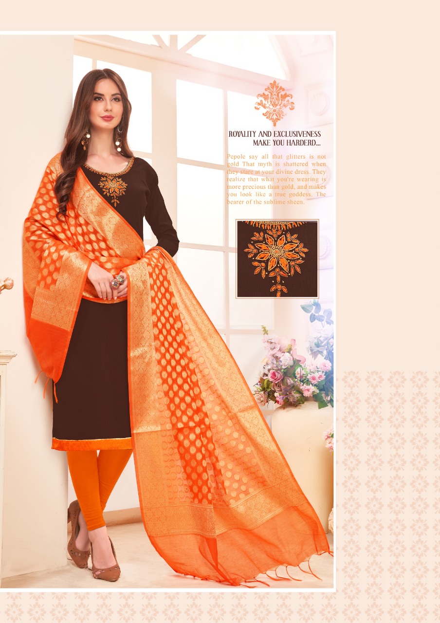 Chunri Vol-3 By Your Choice 3001 To 3010 Series Beautiful Pakistani Suits Colorful Stylish Fancy Casual Wear & Ethnic Wear Slub Cotton Hand Work Dresses At Wholesale Price