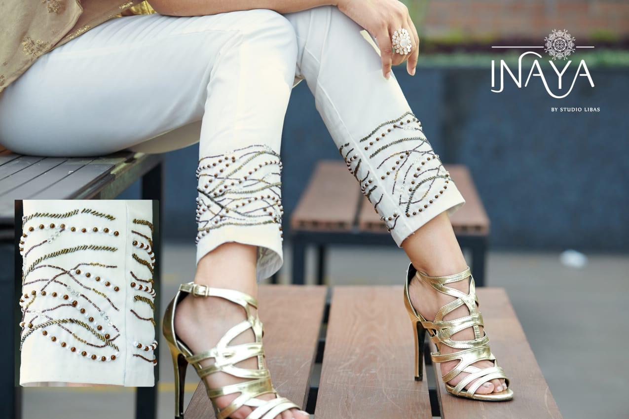 Cigarette Pants Vol-7 By Inaya 1001 To 1003 Series Indian Traditional Wear Collection Beautiful Stylish Fancy Colorful Party Wear & Occasional Wear Cotton With Stretch Comfortably At Wholesale Price