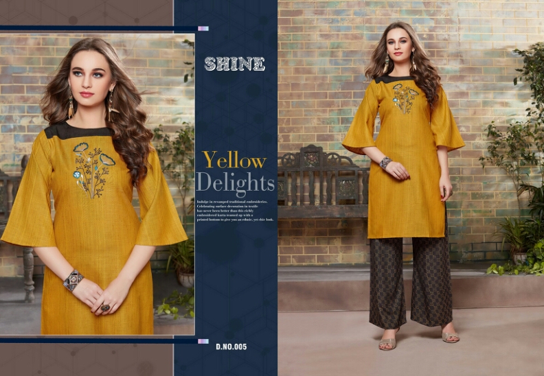 Classy By Shine 001 To 008 Series Beautiful Colorful Stylish Fancy Casual Wear & Ethnic Wear & Ready To Wear Rayon Kurtis At Wholesale Price