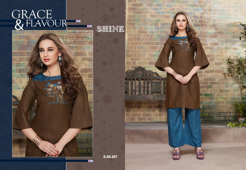 Classy By Shine 001 To 008 Series Beautiful Colorful Stylish Fancy Casual Wear & Ethnic Wear & Ready To Wear Rayon Kurtis At Wholesale Price