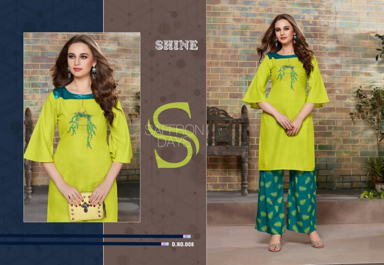 Classy By Shine 001 To 008 Series Beautiful Colorful Stylish Fancy Casual Wear & Ethnic Wear & Ready To Wear Rayon Kurtis At Wholesale Price