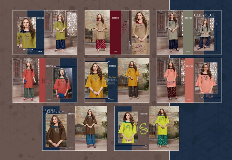 Classy By Shine 001 To 008 Series Beautiful Colorful Stylish Fancy Casual Wear & Ethnic Wear & Ready To Wear Rayon Kurtis At Wholesale Price