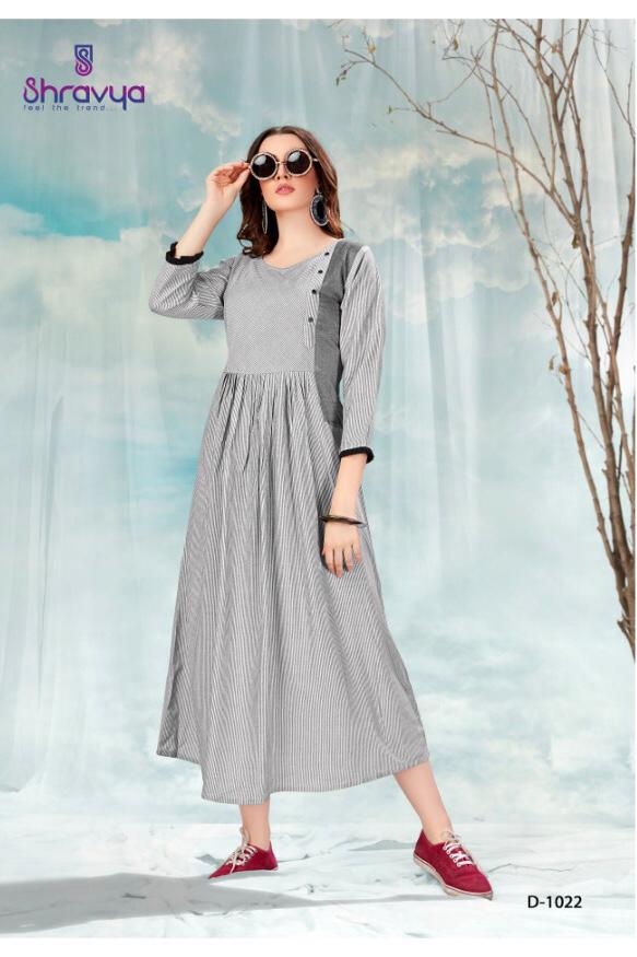 Cloud By Shravya 1021 To 1026 Series Beautiful Stylish Colorful Fancy Party Wear & Ethnic Wear & Ready To Wear Dyed Kurtis At Wholesale Price