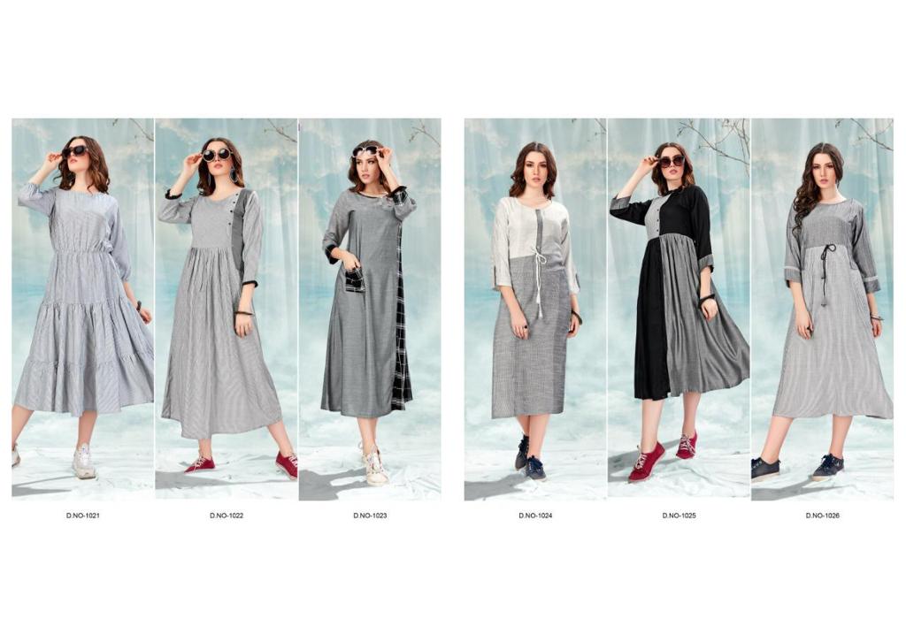 Cloud By Shravya 1021 To 1026 Series Beautiful Stylish Colorful Fancy Party Wear & Ethnic Wear & Ready To Wear Dyed Kurtis At Wholesale Price