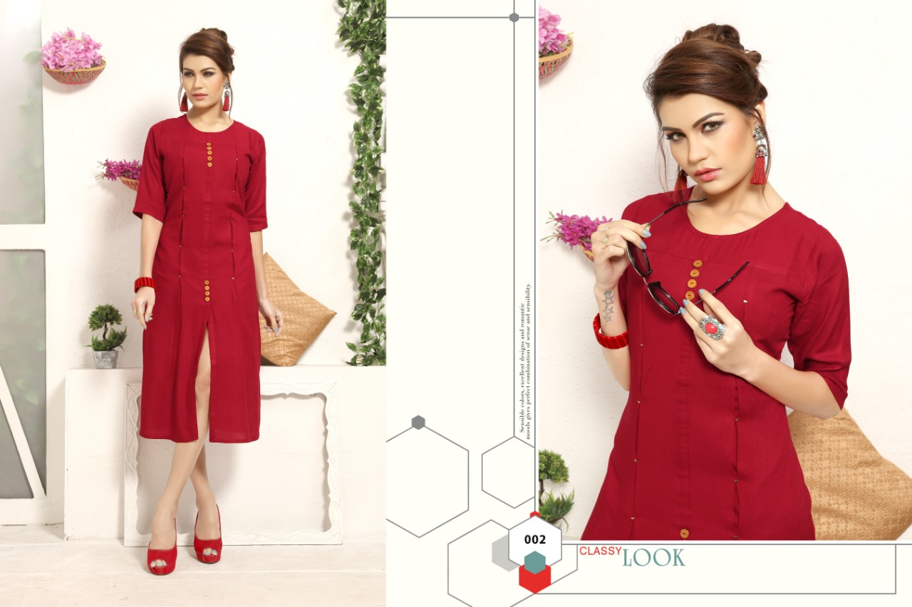 Colors By Gallberry 001 To 010 Series Beautiful Colorful Stylish Fancy Casual Wear & Ethnic Wear & Ready To Wear Rayon Slub Kurtis At Wholesale Price