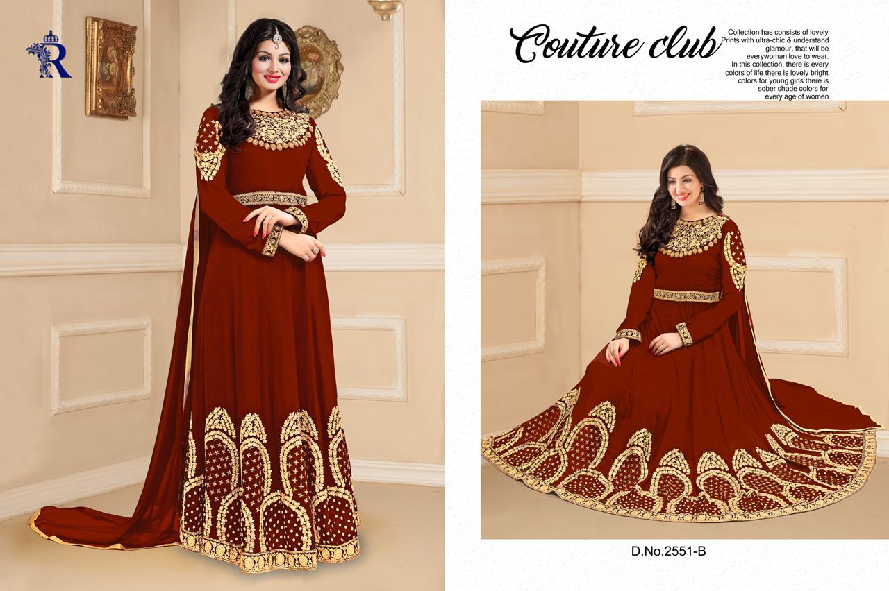 Colour Candy Vol-8 By Rakhi Fashion 2551-a To 2551-d Series Designer Wedding Collection Anarkali Suits Beautiful Stylish Fancy Colorful Party Wear & Occasional Wear Faux Georgette Dresses At Wholesale P[rice
