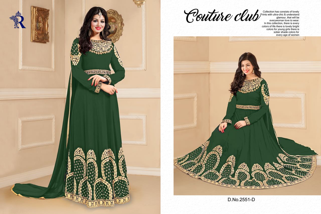 Colour Candy Vol-8 By Rakhi Fashion 2551-a To 2551-d Series Designer Wedding Collection Anarkali Suits Beautiful Stylish Fancy Colorful Party Wear & Occasional Wear Faux Georgette Dresses At Wholesale P[rice