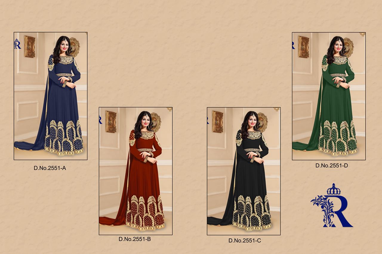 Colour Candy Vol-8 By Rakhi Fashion 2551-a To 2551-d Series Designer Wedding Collection Anarkali Suits Beautiful Stylish Fancy Colorful Party Wear & Occasional Wear Faux Georgette Dresses At Wholesale P[rice