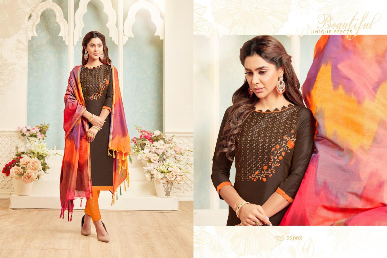 Colourful Vol-2 By Raghav Royal 22001 To 22012 Beautiful Suits Colorful Stylish Fancy Casual Wear & Ethnic Wear Soft Cotton Embroidery Dresses At Wholesale Price