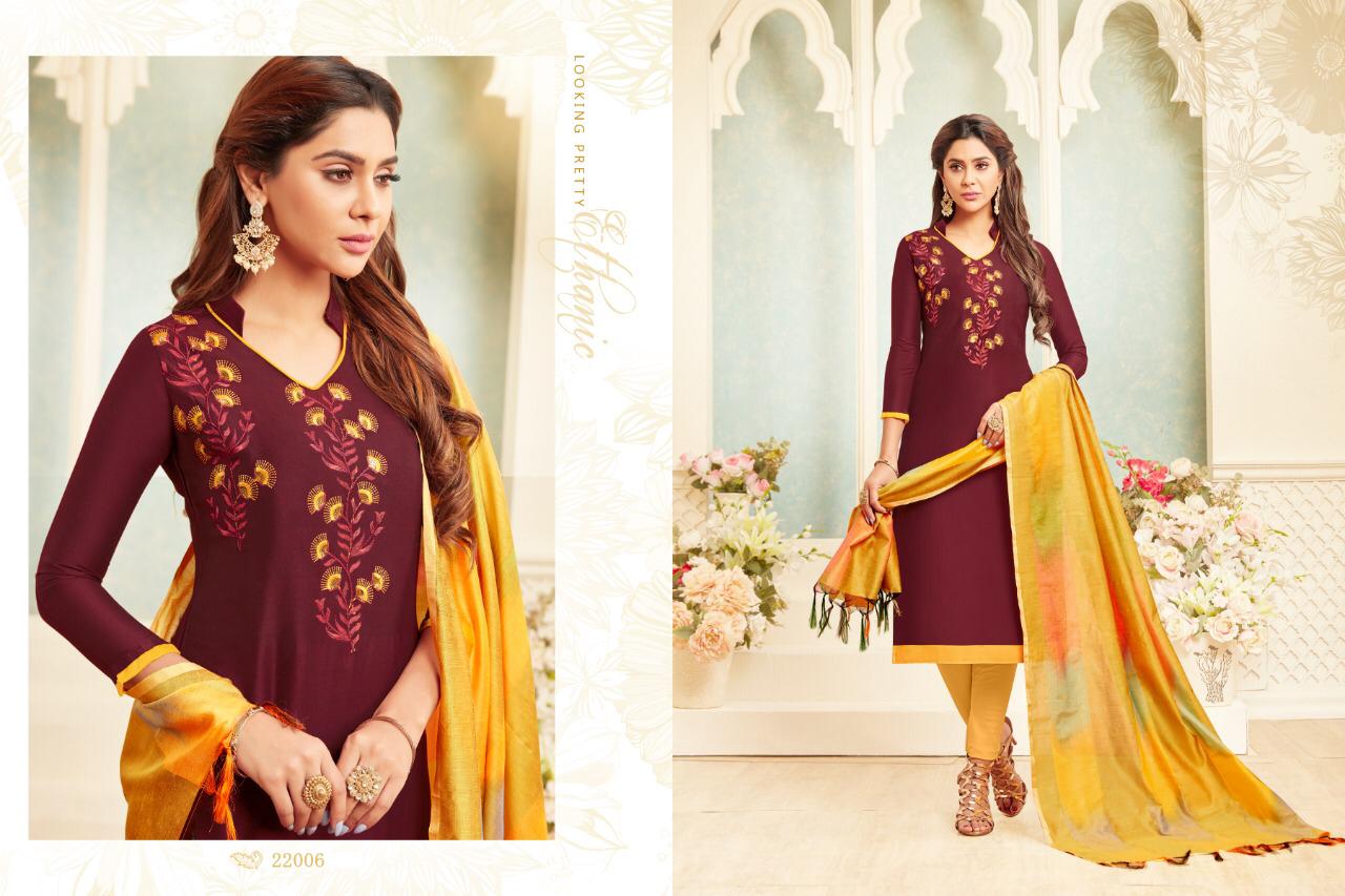 Colourful Vol-2 By Raghav Royal 22001 To 22012 Beautiful Suits Colorful Stylish Fancy Casual Wear & Ethnic Wear Soft Cotton Embroidery Dresses At Wholesale Price