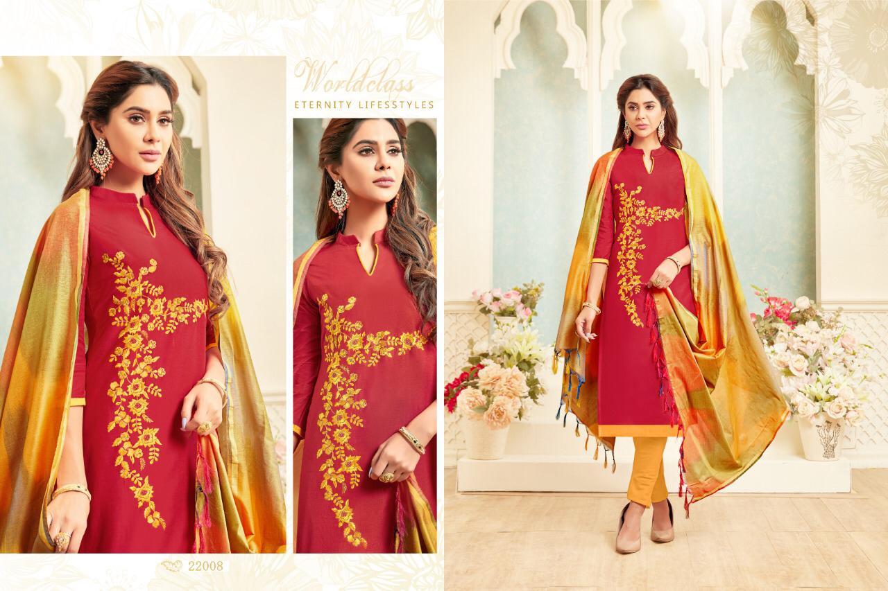 Colourful Vol-2 By Raghav Royal 22001 To 22012 Beautiful Suits Colorful Stylish Fancy Casual Wear & Ethnic Wear Soft Cotton Embroidery Dresses At Wholesale Price