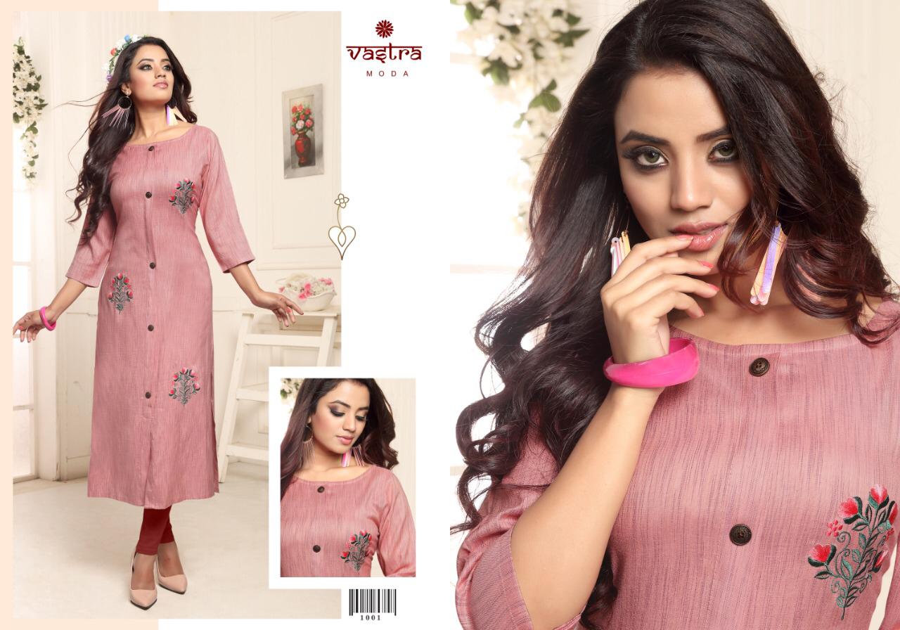 Coral By Vastra Moda 1001 To 1008 Series Beautiful Designer Colorful Stylish Fancy Casual Wear & Ethnic Wear & Ready To Wear Premium Lining Rayon Kurtis At Wholesale Price