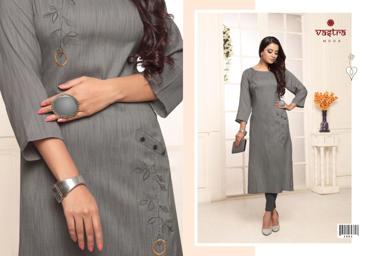 Coral By Vastra Moda 1001 To 1008 Series Beautiful Designer Colorful Stylish Fancy Casual Wear & Ethnic Wear & Ready To Wear Premium Lining Rayon Kurtis At Wholesale Price