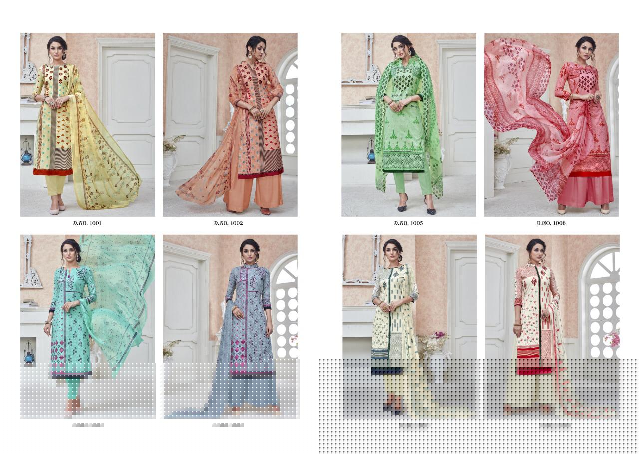 Cotton Candy Vol-1 By Chandra Fashion 1001 To 1008 Series Designer Suits Collection Beautiful Stylish Fancy Colorful Party Wear & Occasional Wear Cambric Cotton Printed Dresses At Wholesale Price