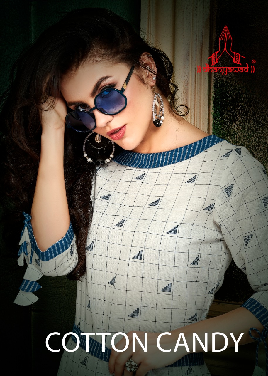 Cotton Candy By Dhanyawad 511 To 517 Series Beautiful Colorful Stylish Fancy Casual Wear & Ethnic Wear & Ready To Wear Pure Cotton Handloom Kurtis At Wholesale Price