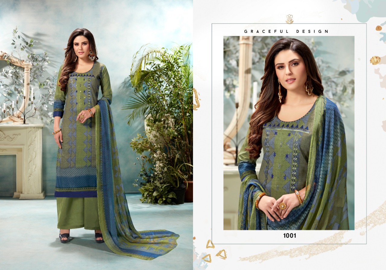 Cottonova By Chandra Fashion 1001 To 1008 Series Designer Beautiful Stylish Fancy Colorful Casual Wear & Ethnic Wear & Ready To Wear Cambric Cotton Printed Dresses At Wholesale Price