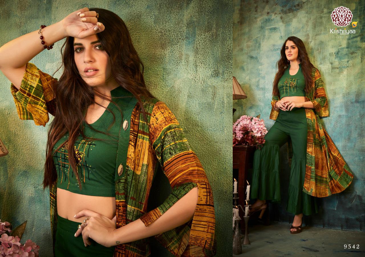 Cover Story Vol-2 By Krishriyaa 9541 To 9547 Series Designer Wear Collection Beautiful Stylish Fancy Colorful Party Wear & Occasional Wear Rayon Print Kurtis At Wholesale Price