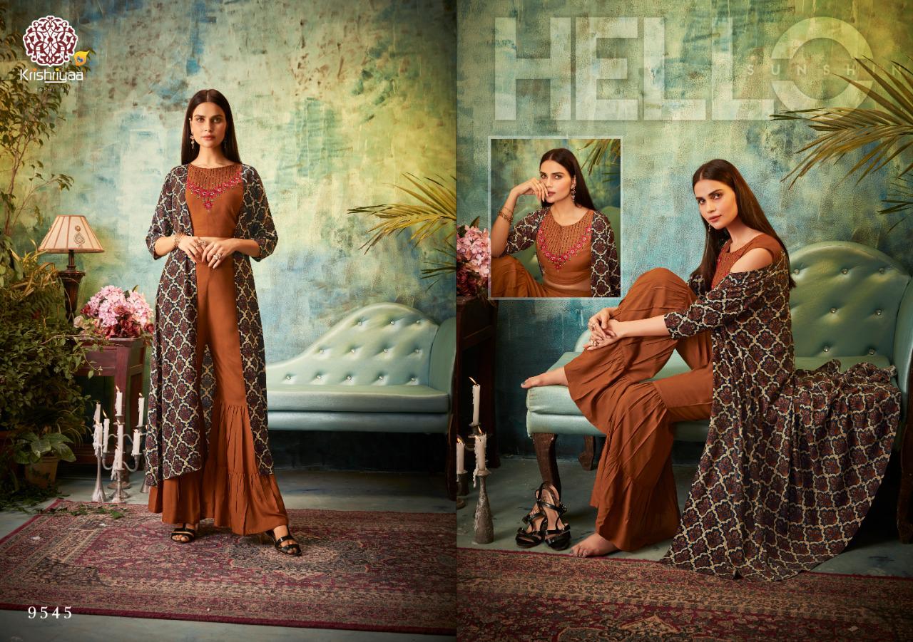 Cover Story Vol-2 By Krishriyaa 9541 To 9547 Series Designer Wear Collection Beautiful Stylish Fancy Colorful Party Wear & Occasional Wear Rayon Print Kurtis At Wholesale Price