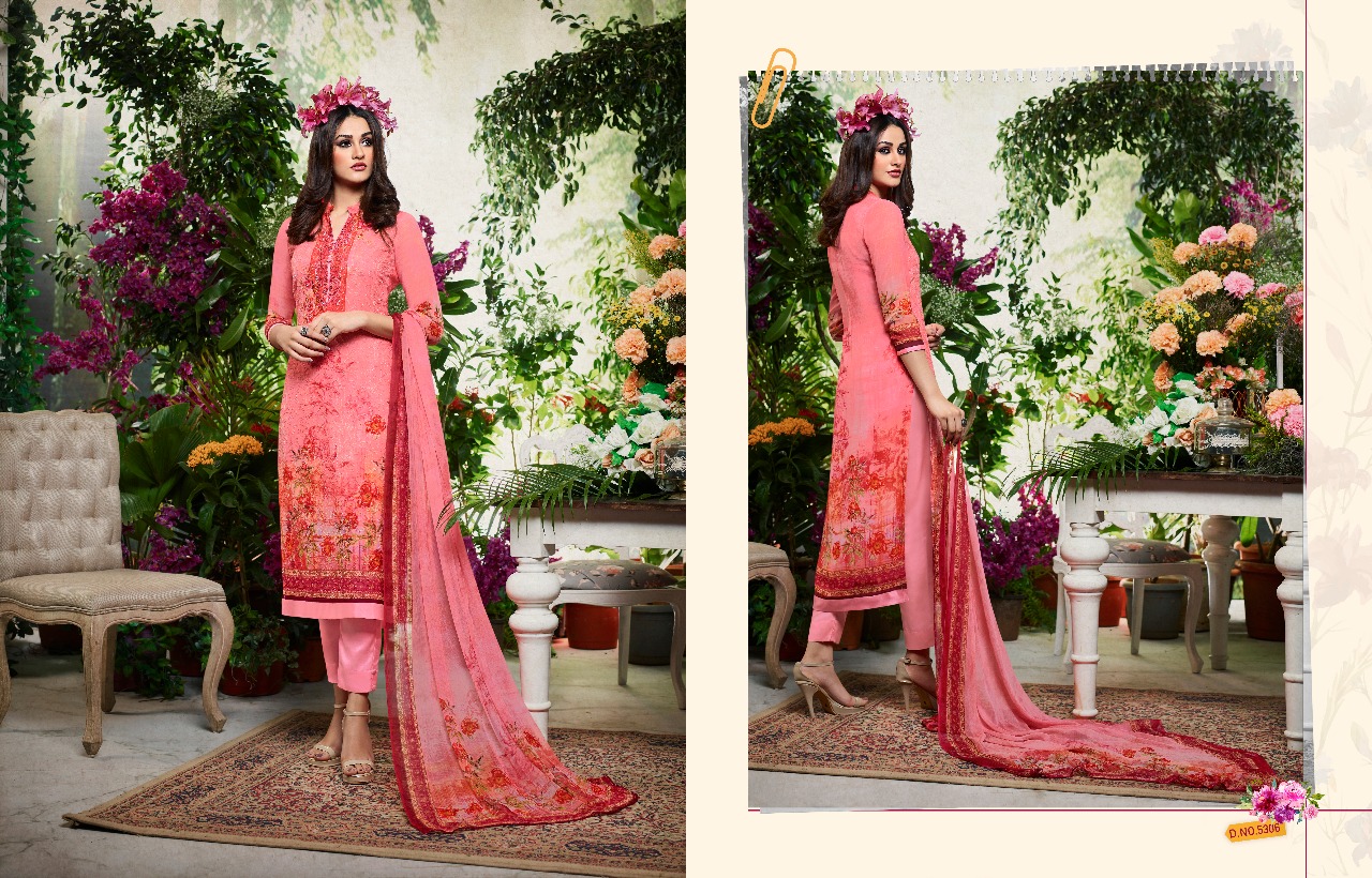 Culture Vol-4 By Nysa Lifestyle 5301 To 5307 Series Beautiful Suits Collection Stylish Fancy Colorful Casual Wear & Ethnic Wear Viscose Georgette Dresses At Wholesale Price