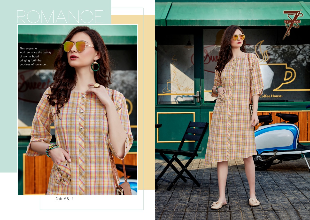 Daizy By 7 Stitches 1 To 6 Series Beautiful Colorful Stylish Fancy Casual Wear & Ethnic Wear & Ready To Wear Pure Cotton Weaving Kurtis At Wholesale Price