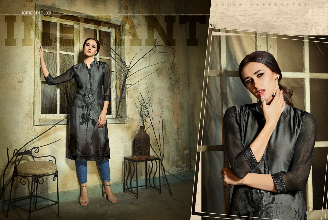 Dark Fantasy Vol-5 By Kajree Fashion 341 To 352 Series Designer Beautiful Stylish Fancy Colorful Party Wear & Ethnic Wear & Ready To Wear Rangoli Georgette Printed Kurtis At Wholesale Price